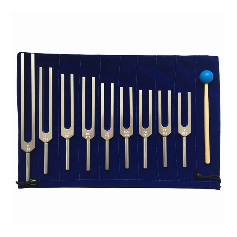 【初購入8％OFFクーポン】 音叉セット、9個174/285/396/417/528/639/741/852 / 963HZサウンドセラピーツールDNAセラピー、チャクラ、サウンドセラピー、マインド用楽器チューナーデバイス の商品写真