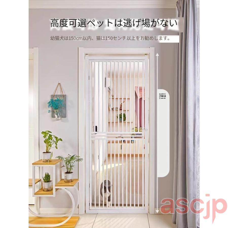 ペットゲート ペットフェンス ドア付き 全柵間隔 犬通り抜け防止 脱走防止 突っ張|ZPearl