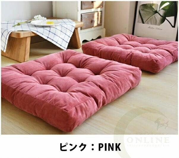 【ポイント10倍】 クッション 座布団 北欧 床 座る クッション 冬 冬用 四角 角型 スクエア 椅子用 分厚い 厚い インテリア 雑貨 一人暮らし 大きい 約 55cm 55センチ あぐら 座ぶとん ざぶとん かわいい フロアクッション おしゃれ コーデュロイ