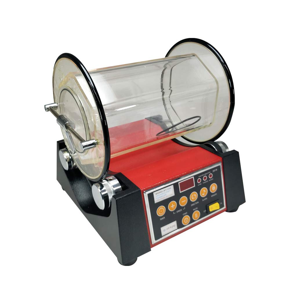 磁気バレル研磨機 チェンジバレル研磨機　ロータリーバレル研磨機 KT-250 デジタル表示チェンジバレル研磨機ロータリータンブラーグラインダー バレル研磨機 ロータリータンブラーポリッシャー｜ZPearl