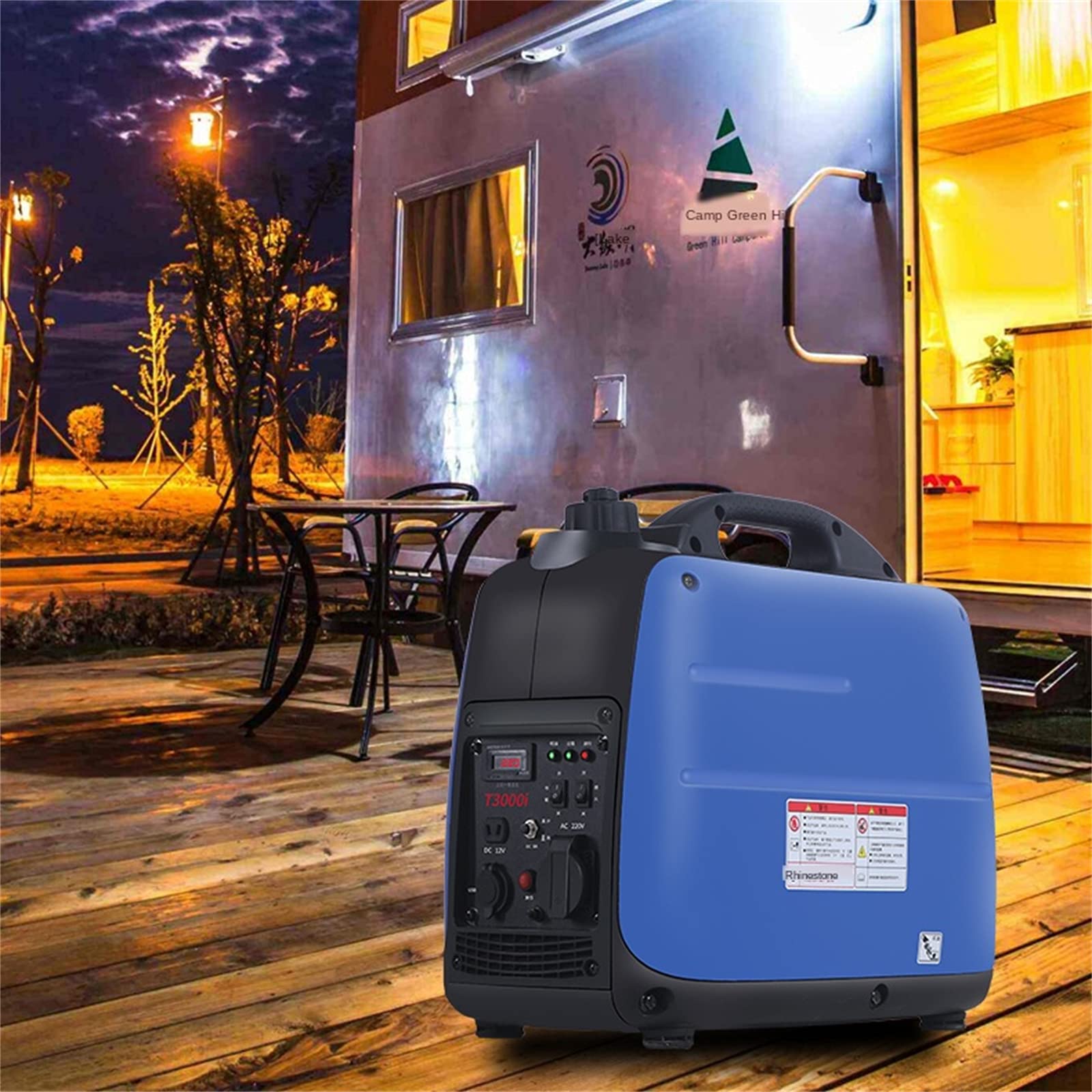 【クーポン+ポイント10倍】 ガソリン発電機家庭用屋外ポータブル充電3KW周波数変換電気エンジンガソリン発電機