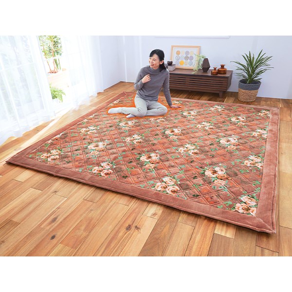 電気いらずの暖か洗えるカーペット＜2帖用190×190cm 3帖用190×240cm 4.5帖用230×230cm 6帖用230×320cm＞