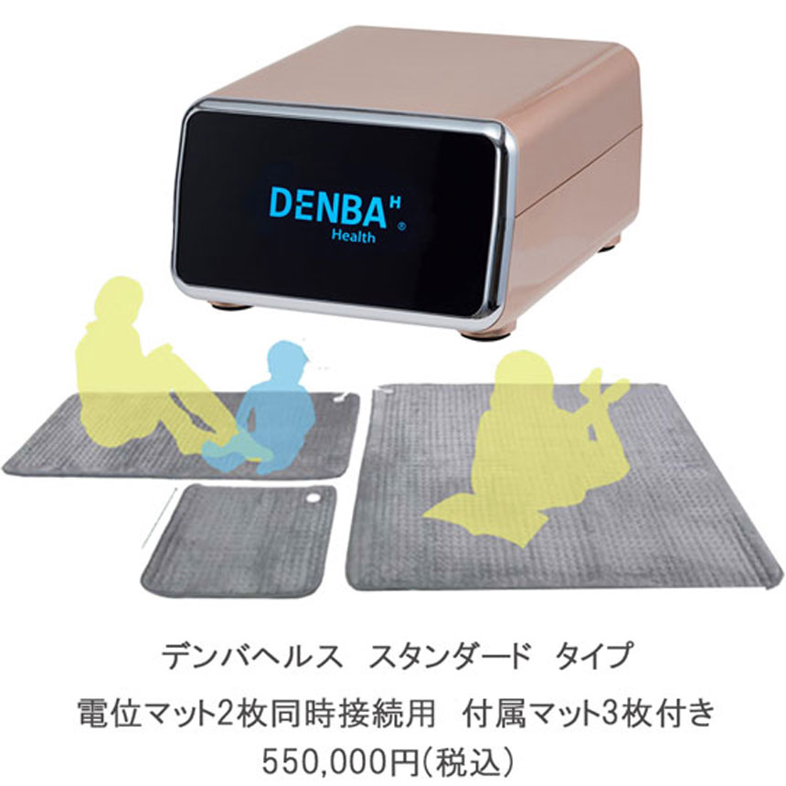 DENBA Health スタンダード 550,000円DENBA Health Standard（電位マット2枚接続用　付属マット3枚付き）ペン型の通電チェッカー 付属｜メディアステージ店