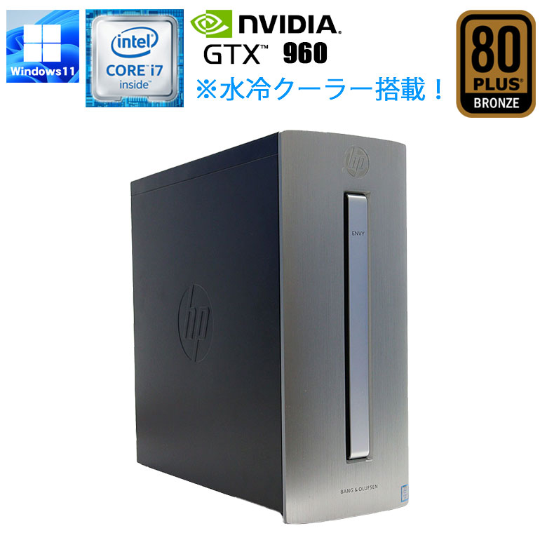 ゲーミングPC HP i7 1T 16G GTX960水冷ファン不良 6700