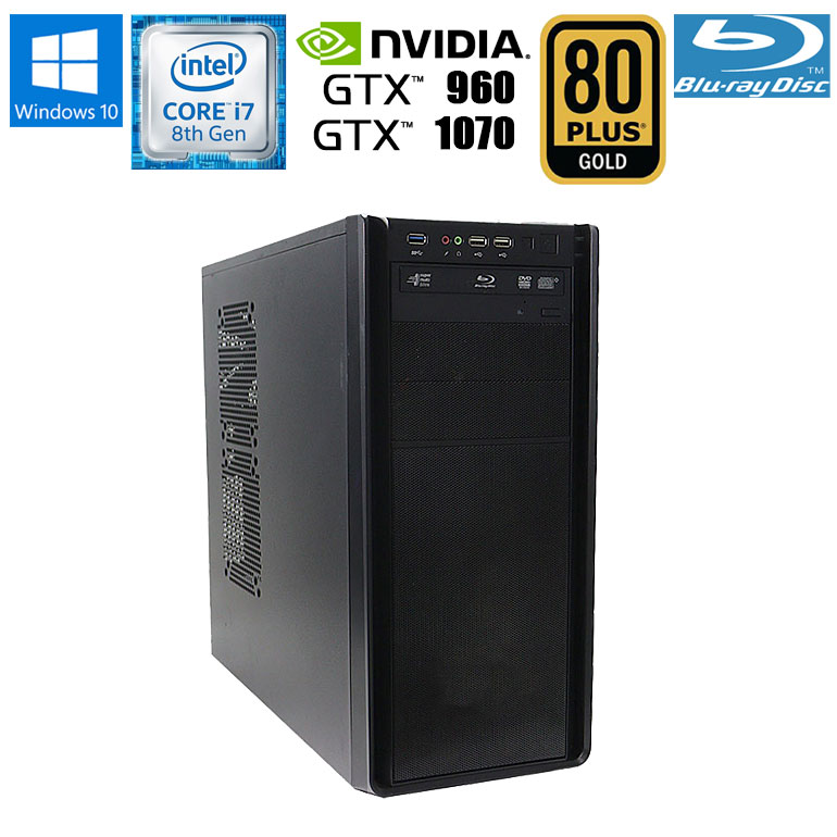 楽天市場】値下げ！あす楽 【中古】自作 ゲーミングPC Windows10 Core