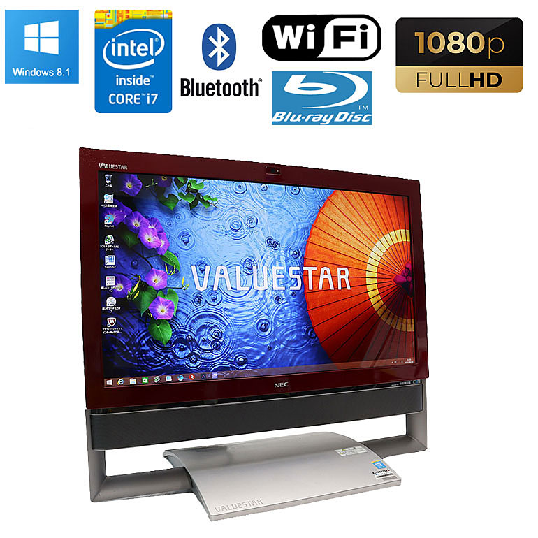 楽天市場】スーパーセール あす楽 【中古】 23インチ NEC VALUESTAR VN770/S ホワイト Windows8.1 Core i7  4700MQ 2.40GHz メモリ8GB HDD3TB ブルーレイドライブ 無線LAN WEBカメラ 初期設定済 90日保証 パソコン  一体型パソコン 中古パソコン : 中古パソコン情報会館 ...