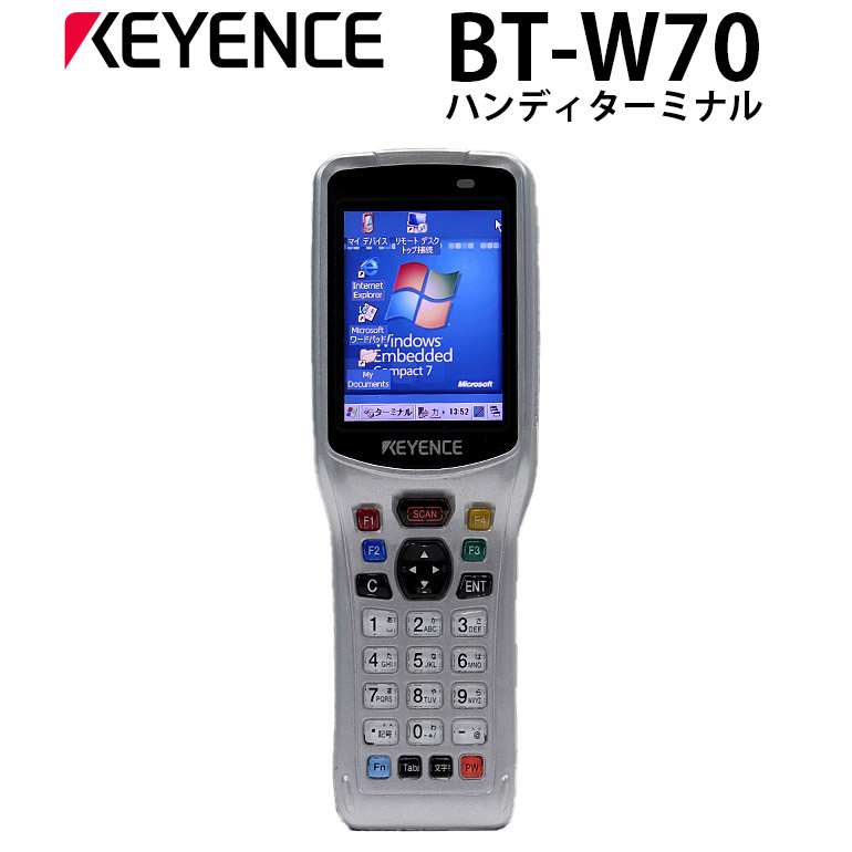 楽天市場】当日出荷 在庫処分 【中古】キーエンス ハンディターミナル BT-W70 KEYENCE Windows Embedded Compact  7 ARM Cortex-A8 レーザタイプ RAM256MB ROM512MB 2.4型TFTカラーLCD 無線LAN Bluetooth  30日保証 : 中古パソコン情報会館 楽天市場店