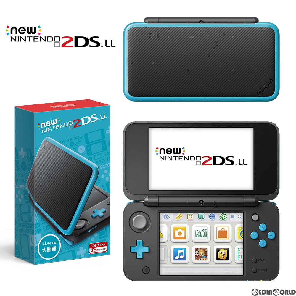 楽天市場 中古 本体 3ds Newニンテンドー2ds Ll ブラック ターコイズ Jan S Baaa メディアワールド 販売 買取shop