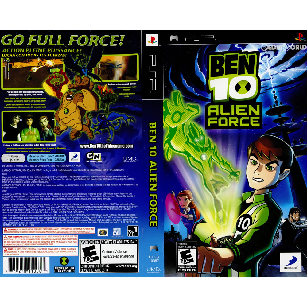 Игры 10. Ben 10 Alien Force игра. Игровой диск ben10 Alien Force PSP. Бен 10 Alien Force PSP. Ben 10 Alien Force PSP обложка.