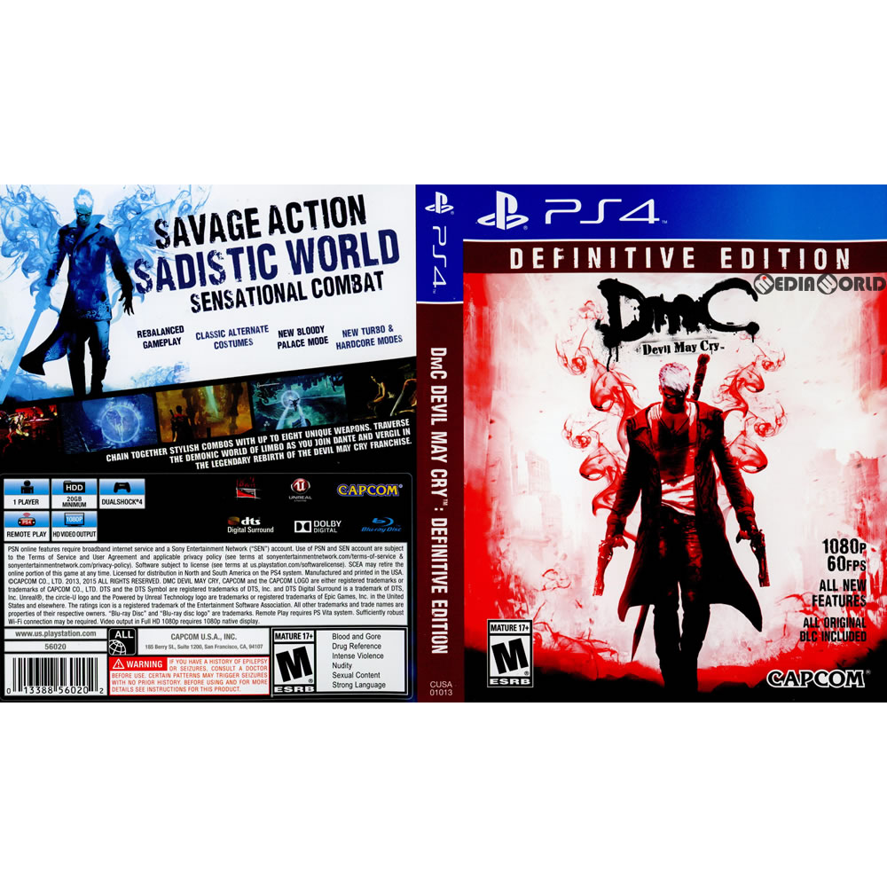 Dmc Devil May Cry Definitive Edition - Playst...+virtual