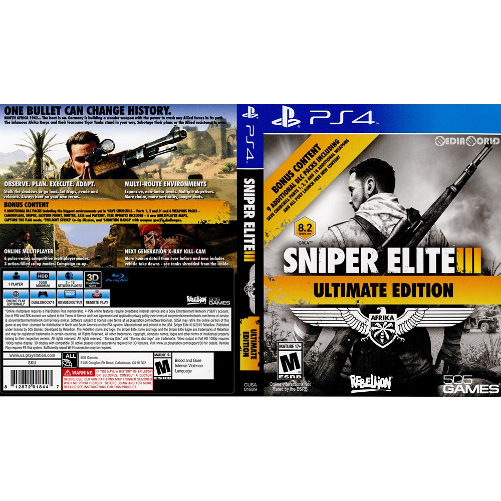 sniper elite 3 ultimate edition