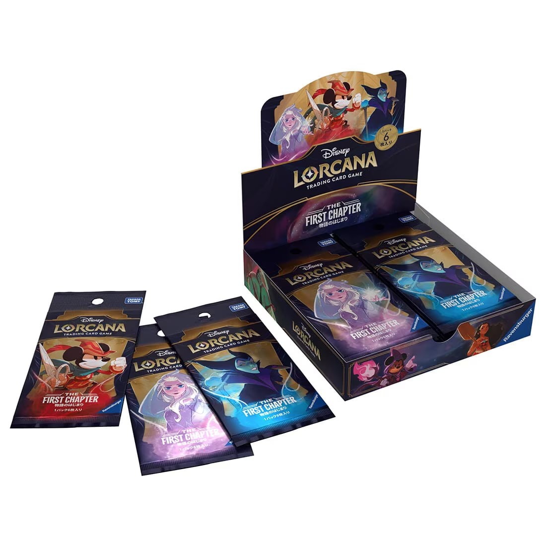 【予約前日発送】[TCG] (BOX)(再販) ディズニー・ロルカナ・TCG 日本語版 ブースターパック THE FIRST CHAPTER 物語のはじまり タカラトミー(16パック)(20250601)