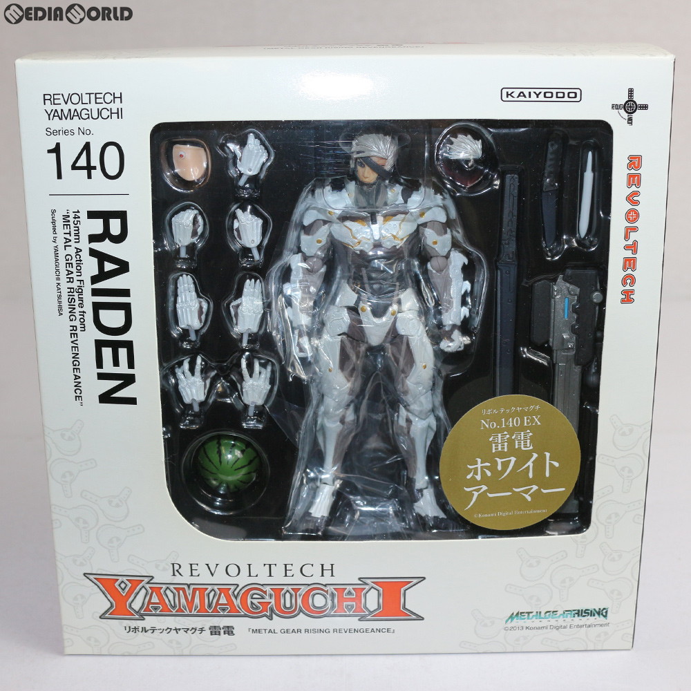 楽天市場 中古 Fig リボルテックヤマグチ 140ex 雷電ホワイトアーマー Metal Gear Rising Revengeance メタルギア ライジングリベンジェンス 完成品 可動フィギュア 海洋堂 メディアワールド 販売 買取shop