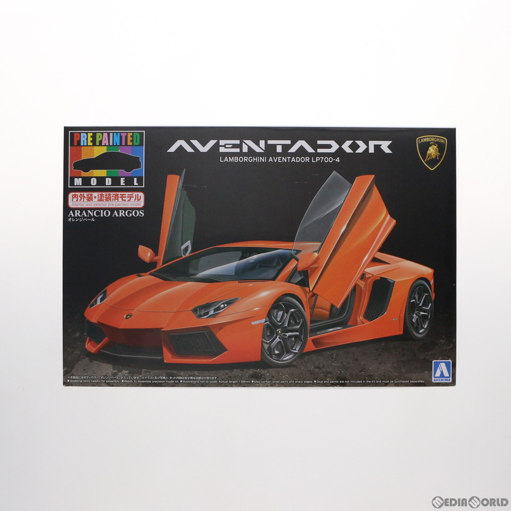 中古 Ptm プリペイントモデル No 42 1 24 ランボルギーニ アヴェンタドール Lp700 4 オレンジパール プラモデル アオシマ 1512 Labomgd Ch