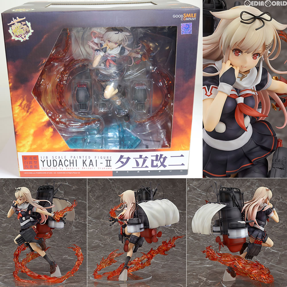 楽天市場 中古 Fig 夕立改二 ゆうだちかいに 艦隊これくしょん 艦これ 1 8 完成品 フィギュア グッドスマイルカンパニー メディアワールド 販売 買取shop