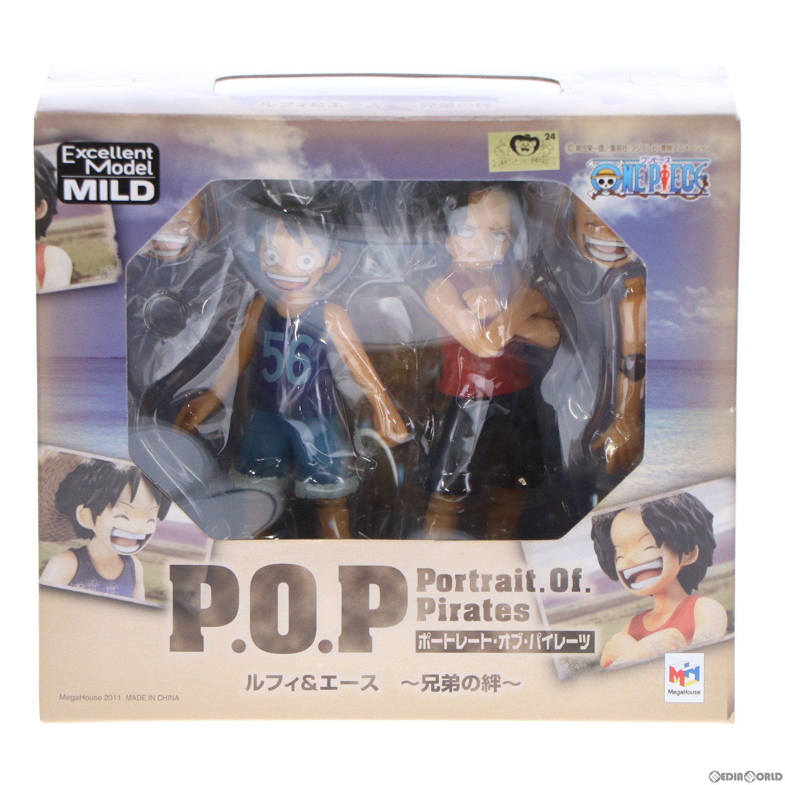 楽天市場 中古 未開封 Fig Portrait Of Pirates P O P Cb Ex ルフィ エース 兄弟の絆 One Piece ワンピース 1 8 完成品 フィギュア メガハウス メディアワールド 販売 買取shop