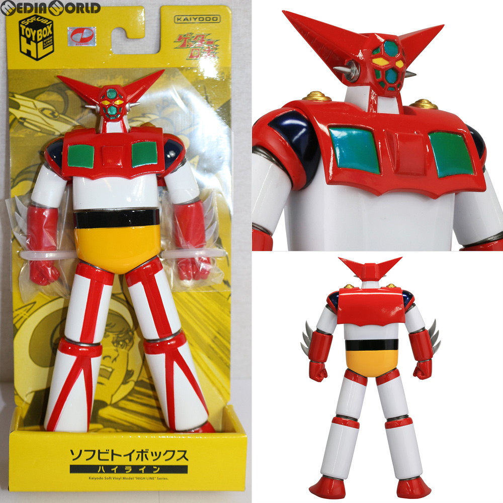 Kaiyodo Sofubi Toy Box Hi-Line 004 Getter Robo Getter 1 Pre-Painted From Japan