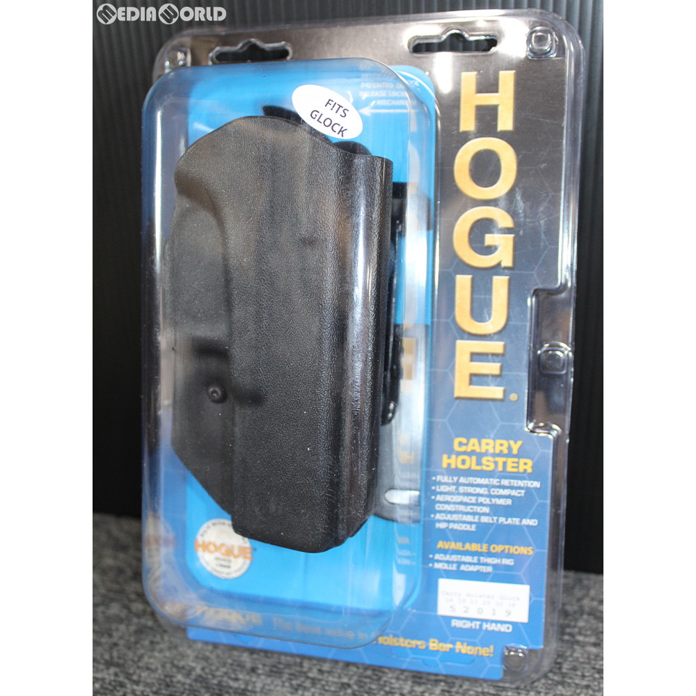 【新品即納】[MIL]HOGUE(ホーグ) グロック19用 キャリーホルスター ブラック(右用)(52019)(20190723)