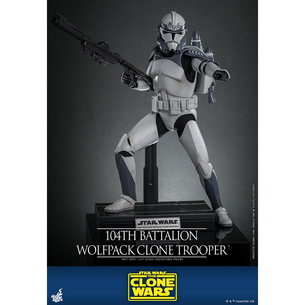 【新品】【お取り寄せ】[FIG] テレビ・マスターピース クローン・トルーパー(ウルフパック/第104大隊) STAR WARS(スター・ウォーズ) クローン・ウォーズ 1/6 完成品 アクションフィギュア(TMS142) ホットトイズ(20260131)