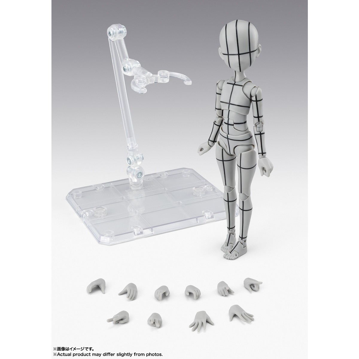 【予約安心発送】[FIG] S.H.Figuarts(フィギュアーツ) ボディちゃん -杉森建- Edition-ワイヤーフレーム-(Gray Color Ver.) ボディくん/ボディちゃんシリーズ 完成品 可動フィギュア バンダイスピリッツ(2026年8月)