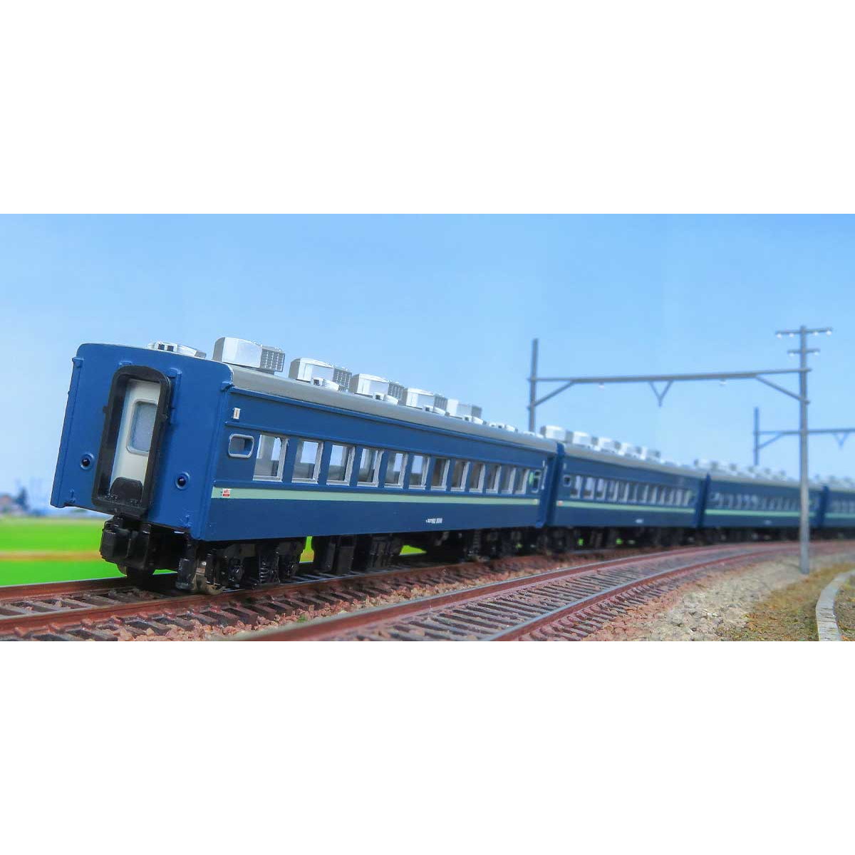 【予約安心発送】[RWM] 19510 着色済みストラクチャーキット 着色済み スロ62系(青色・淡緑帯付き) 6両編成セット(動力無し) Nゲージ 鉄道模型 GREENMAX(グリーンマックス)(2025年10月)