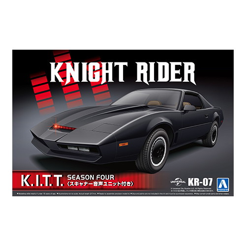 【新品】【お取り寄せ】[PTM] ムービーメカ No.KR-07 1/24 ナイトライダー ナイト2000 K.I.T.T. シーズンIV スキャナー音声ユニット付き プラモデル(065617) アオシマ(20230823)