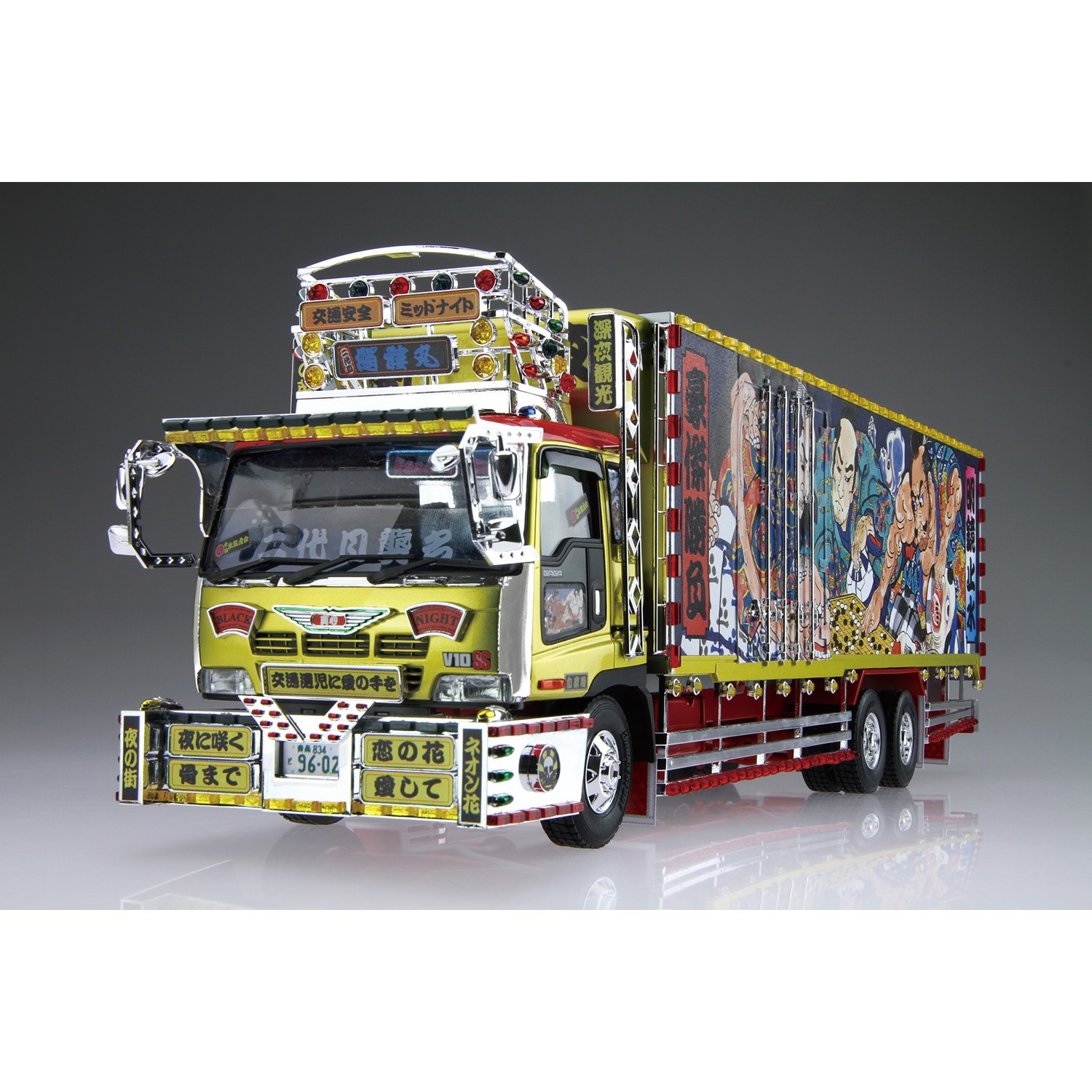 【新品】【お取り寄せ】[PTM] ザ・デコトラ No.2 1/32 二代目髑髏丸 プラモデル(204917) アオシマ(20260313)