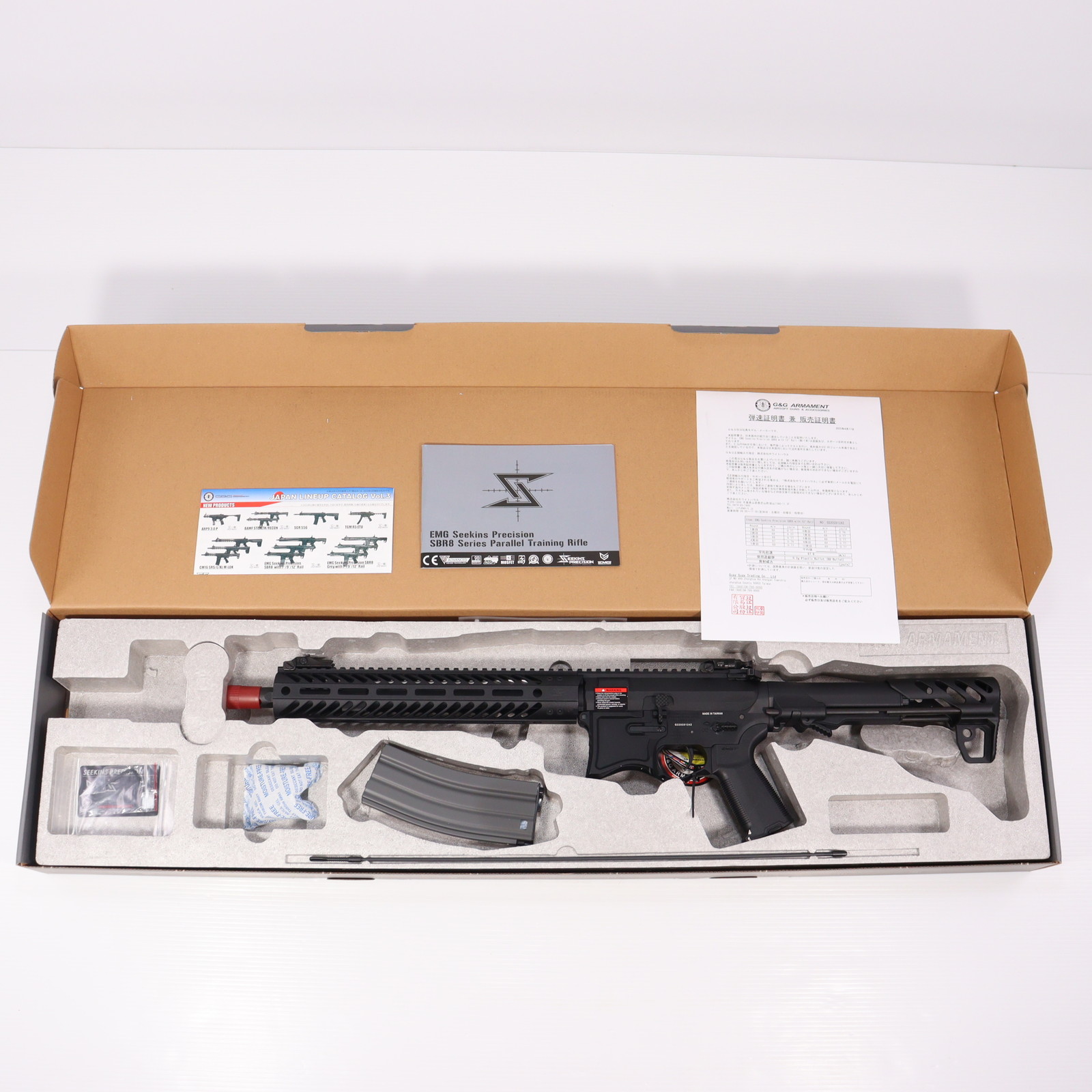 【新品即納】[MIL]G&G ARMAMENT(ジーアンドジーアーマメント) 電動アサルトライフル EMG SEEKINS PRECISION SBR8 WITH 12インチRAIL(TGR-SBR-12R-BNB-NCS) (18歳以上専用)(20230525) 42,390円
