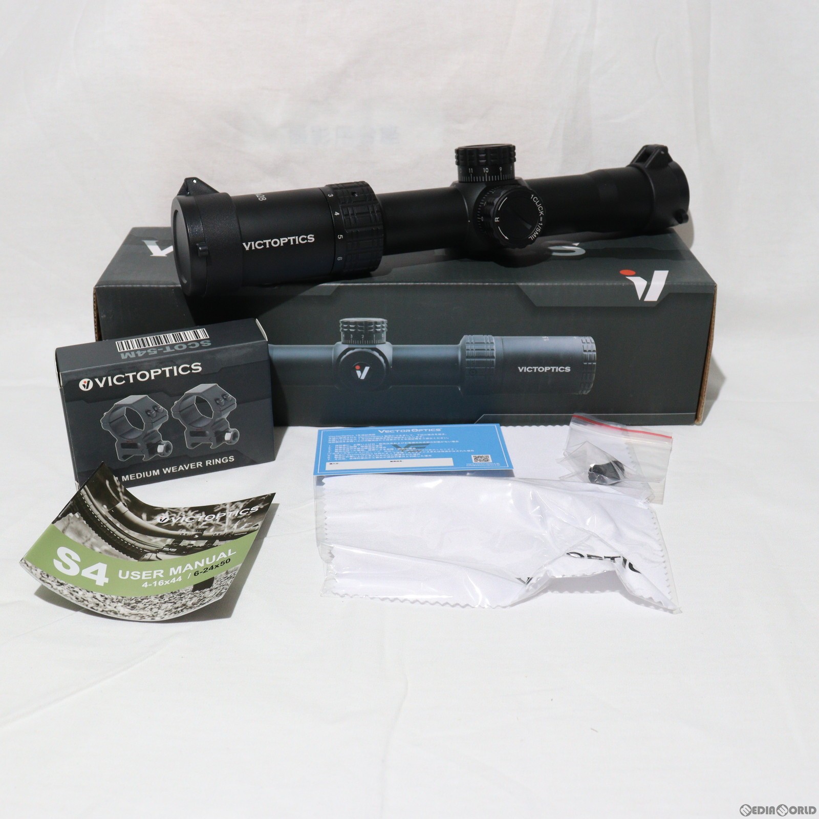 【新品即納】[MIL]VECTOR OPTICS(ベクターオプティクス) S4 1.5-6&times;28 ライフルスコープ(OPSL-32)(20240314)｜メディアワールド 販売＆買取SHOP