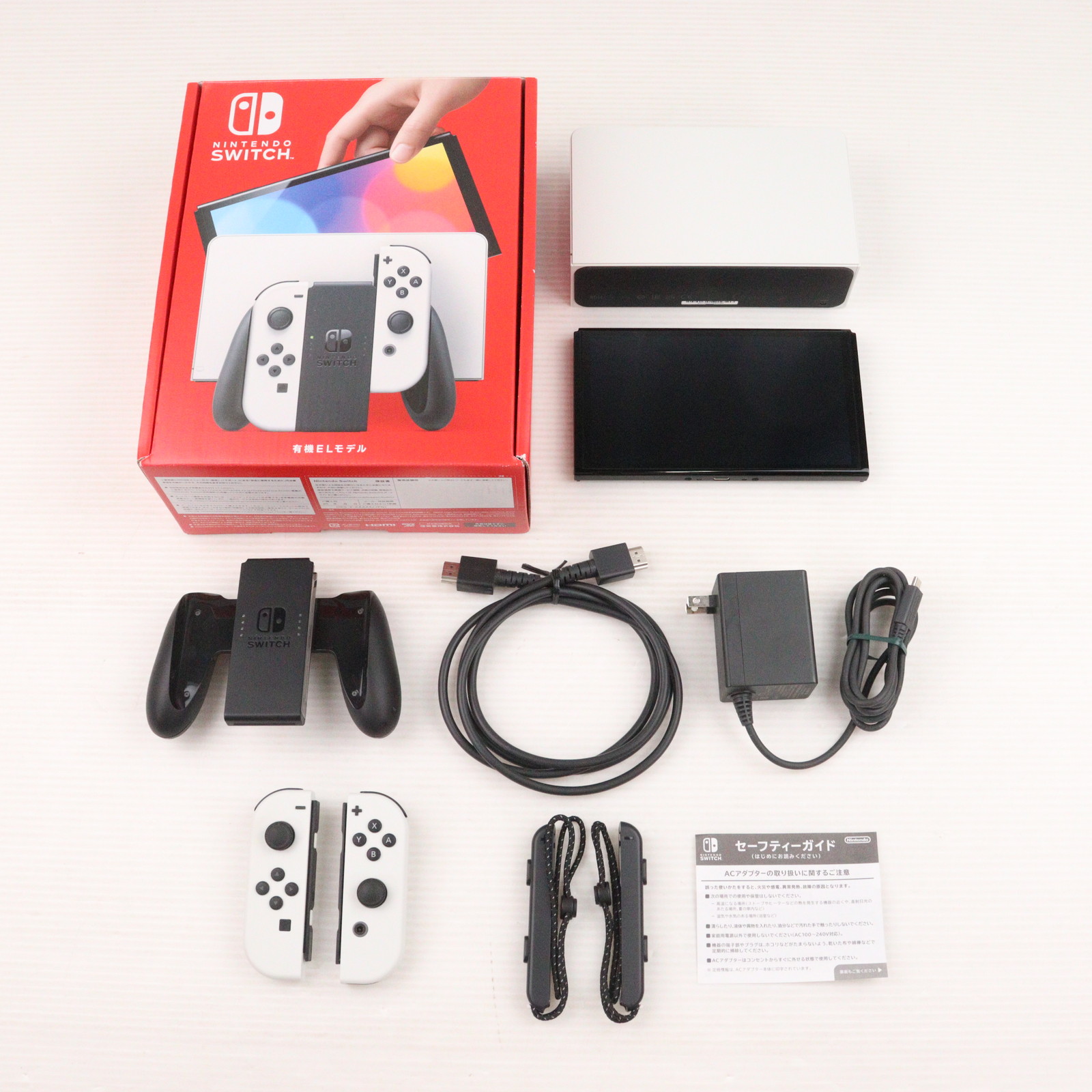 【美品】【即購入OK・動作確認済】Nintendo Switch 本体セット付属 任天堂スイッチ Switch 本体 新型 動作確認済 2022年製 QA3647