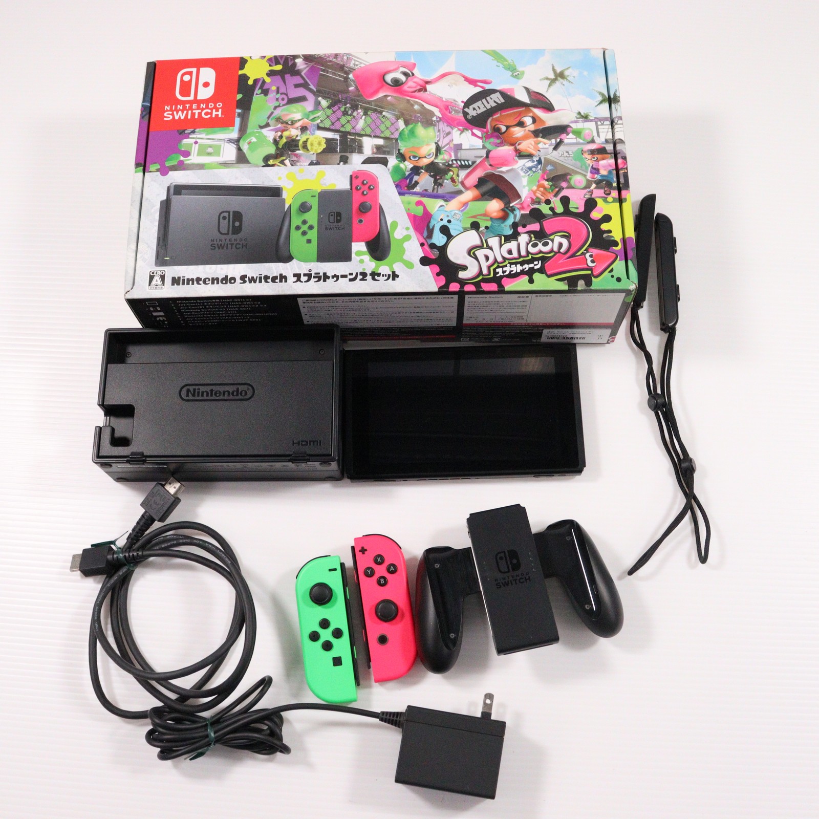 任天堂スイッチ　スプラトゥーン2セット　中古品となります。付属品は全て揃ってます Amazon.co.jp: Nintendo Switch スプラトゥーン2セット : ゲーム
