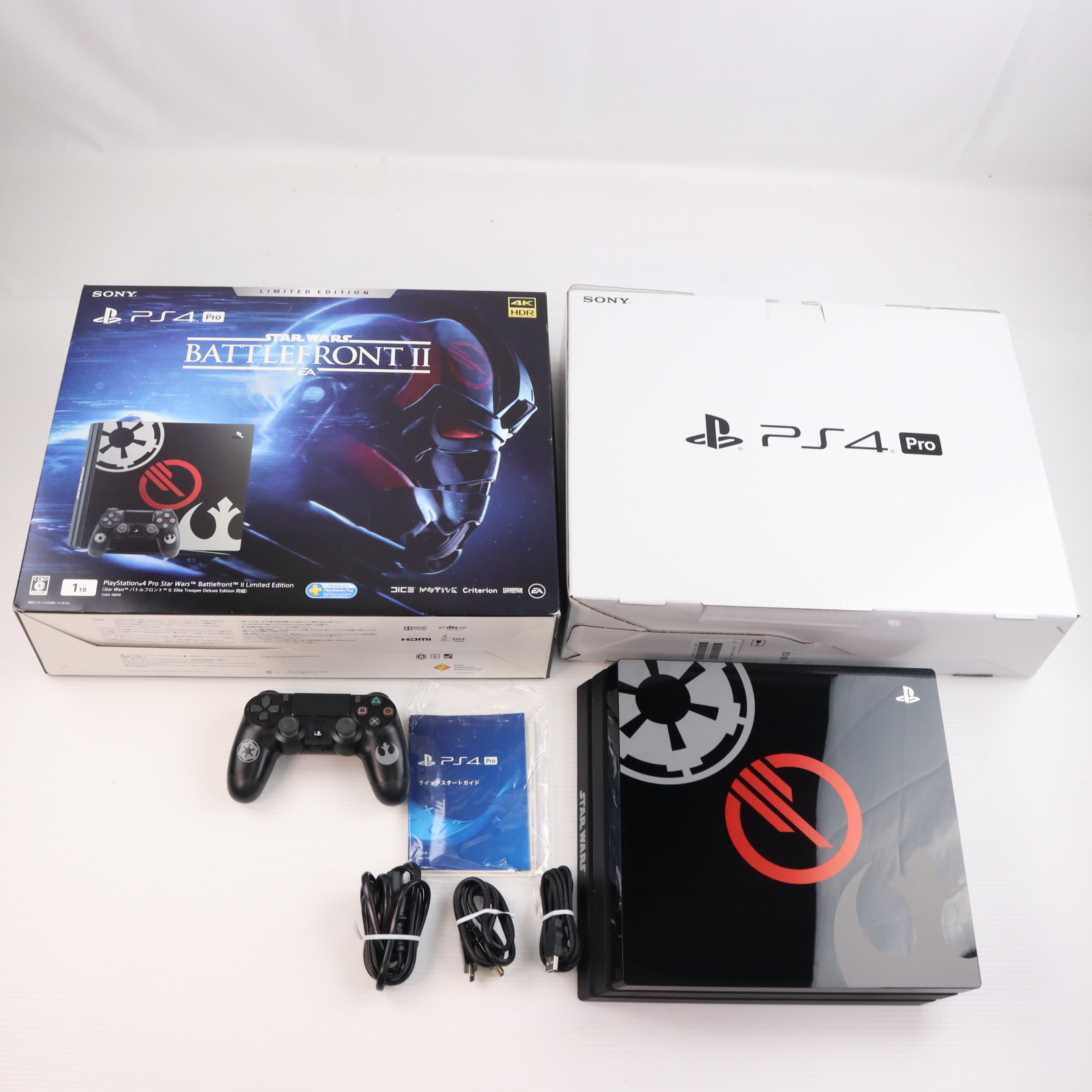 【中古】[PS4] (本体) PlayStation 4 Pro(プレイステーション4プロ) Star Wars Battlefront II(スター・ウォーズ バトルフロント II) Limited Edition SIE(CUHJ-10019)(20171114)