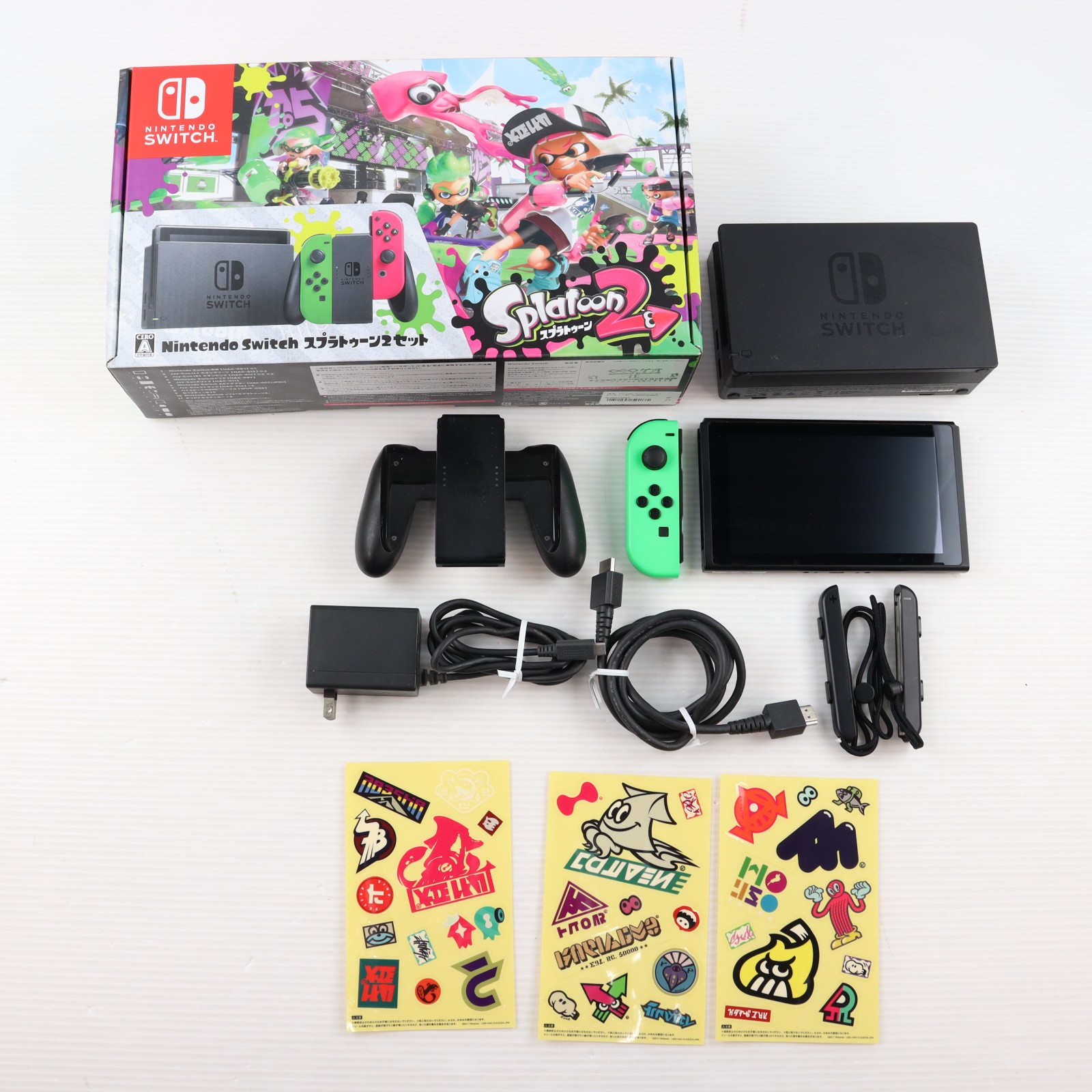 【中古】[Switch] (本体) Nintendo Switch(ニンテンドースイッチ) スプラトゥーン2セット 任天堂(HAC-S-KACEK)(20180713)｜メディアワールド 販売＆買取SHOP