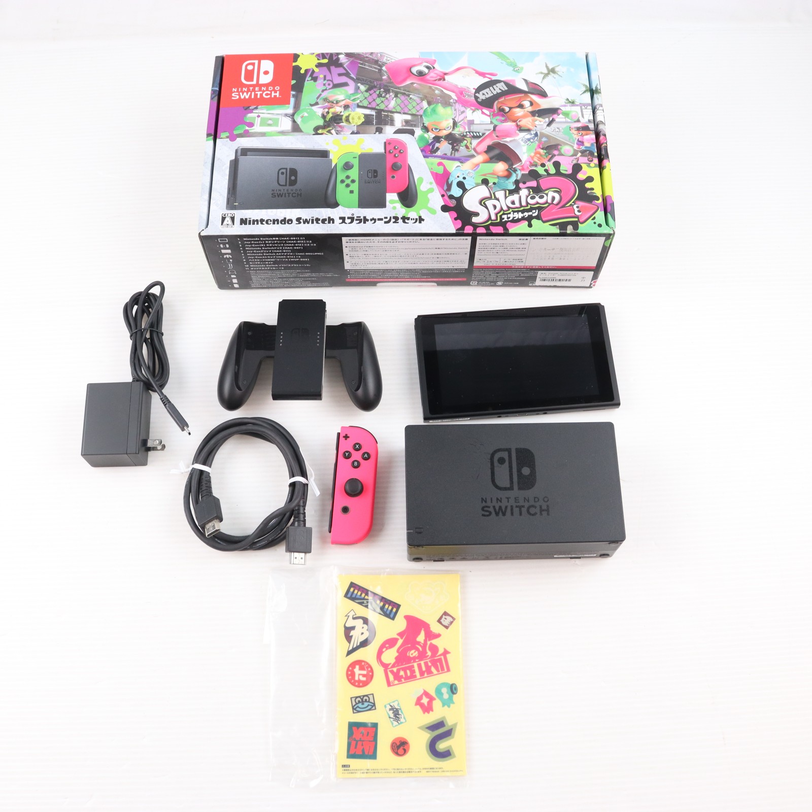 【中古】[Switch] (本体) Nintendo Switch(ニンテンドースイッチ) スプラトゥーン2セット 任天堂(HAC-S-KACEA)(20170721)｜メディアワールド 販売＆買取SHOP