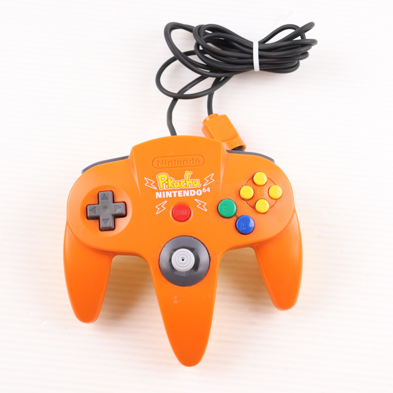 【中古】[ACC][N64] ピカチュウ NINTENDO64(ニンテンドウ64) コントローラ ブロス(オレンジ&イエロー) 任天堂(NUS-005)(20000821)