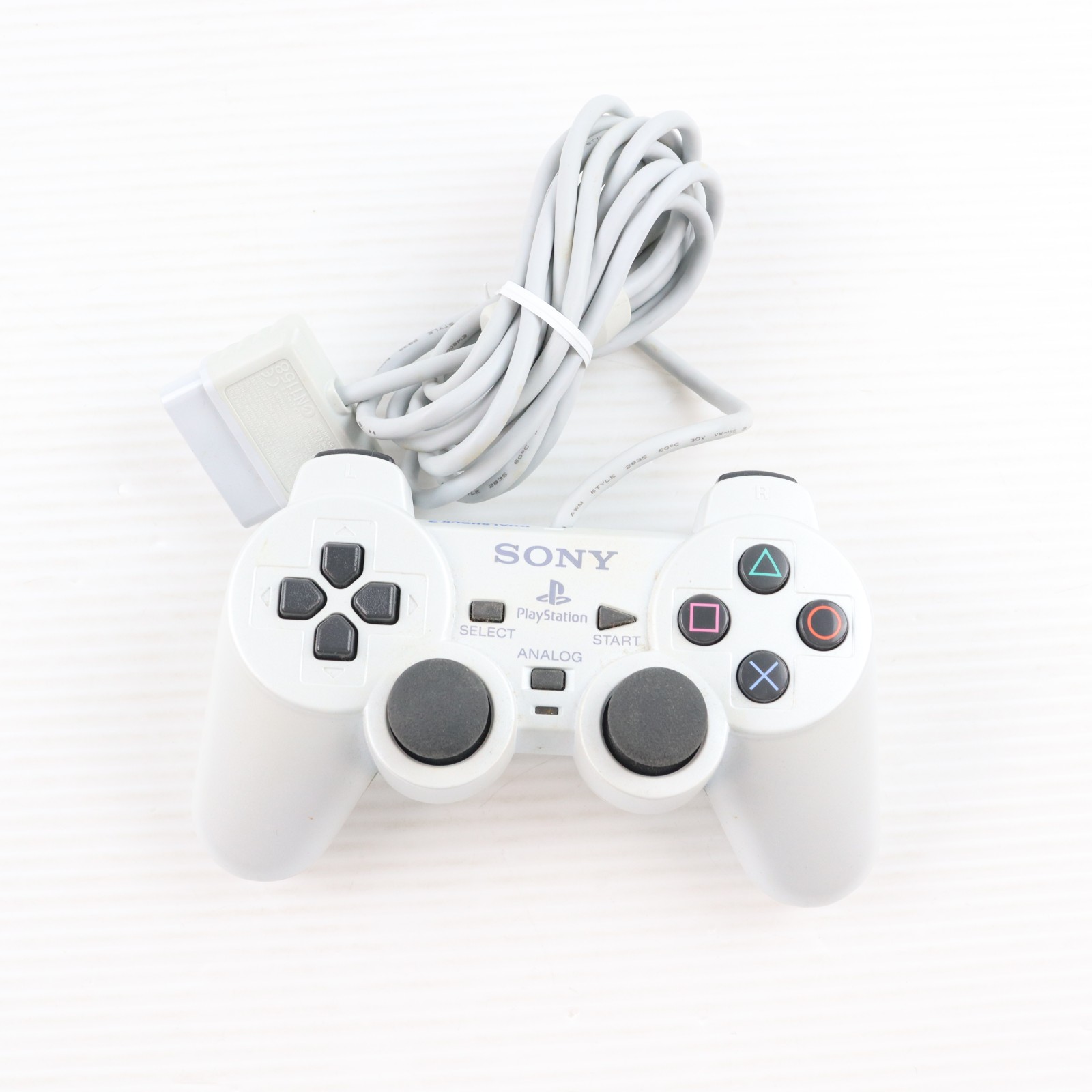 【中古】[ACC][PS2] アナログコントローラ デュアルショック2(DUALSHOCK2) パール・ホワイト(PS2用) SCE(SCPH-10010PW)(20040715)