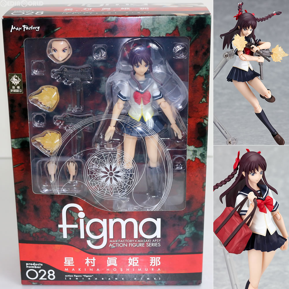 【中古】[FIG]figma(フィグマ) 028 星村眞姫那(ほしむらまきな) 屍姫(しかばねひめ) 完成品 可動フィギュア マックスファクトリー(20090430)画像