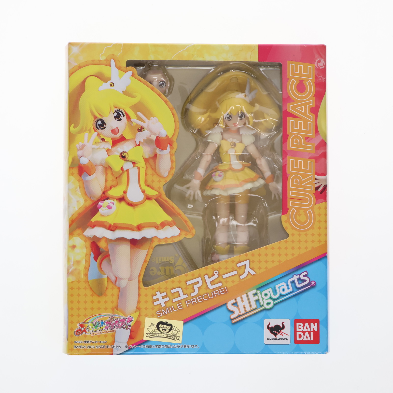 【中古】[FIG] S.H.Figuarts(フィギュアーツ) キュアピース スマイルプリキュア! 完成品 可動フィギュア バンダイ(20130803)画像