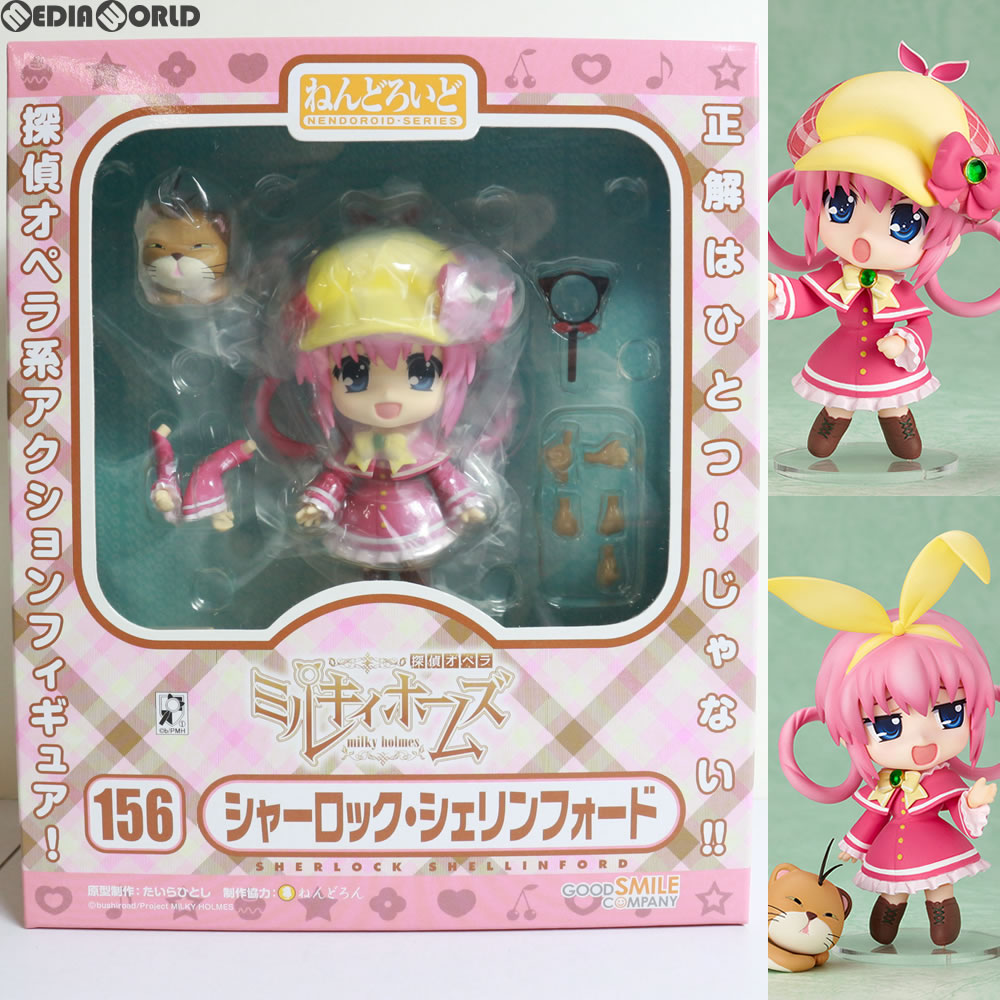 【中古】[FIG] ねんどろいど 156 シャーロック・シェリンフォード 探偵オペラ ミルキィホームズ 完成品 可動フィギュア グッドスマイルカンパニー(20110830)画像