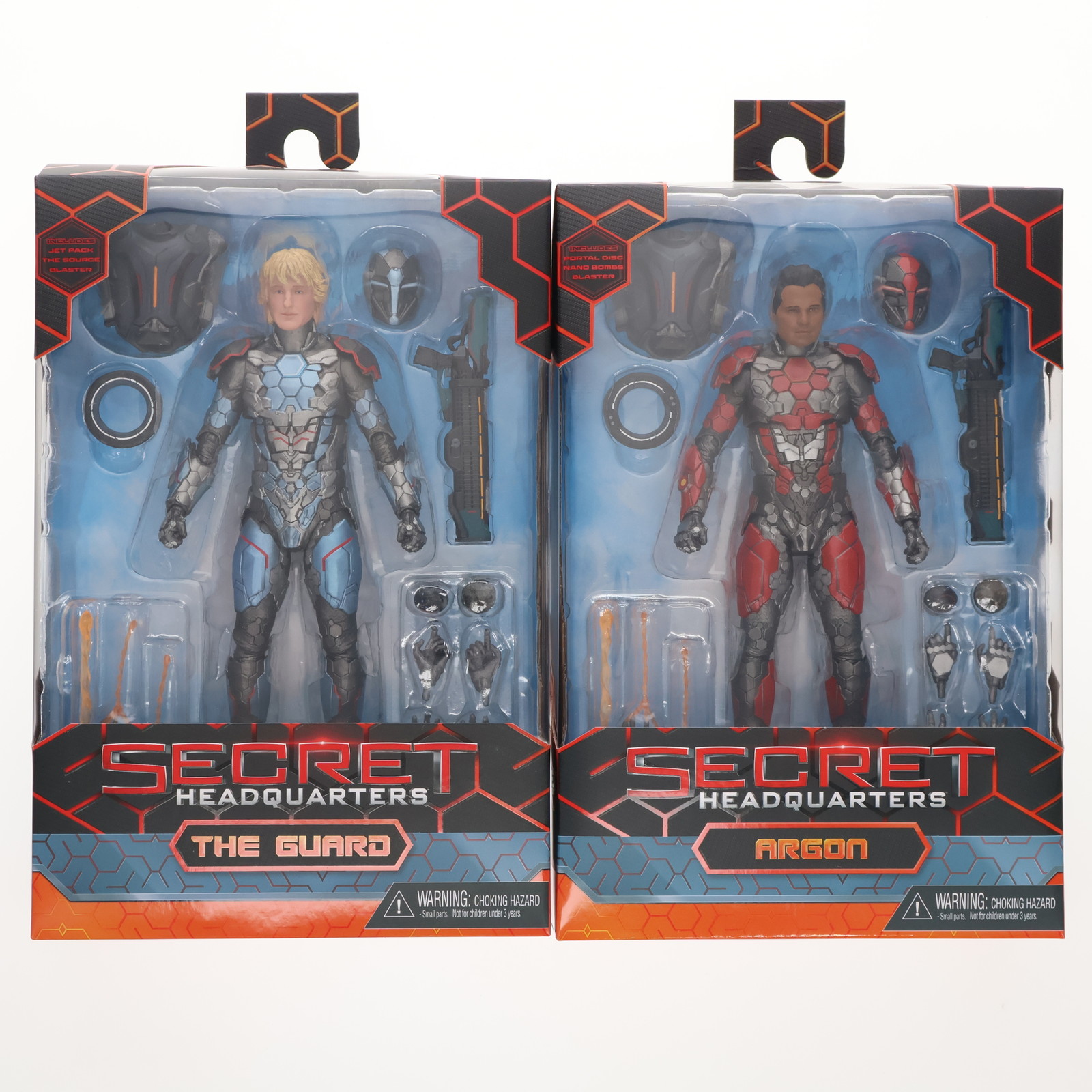 【中古】[FIG] 7インチ アクションフィギュア ザ・ガード&アルゴン Secret Headquarters(シークレットヘッドクオーター) 完成品 可動フィギュア ネカ/豆魚雷(20221031)