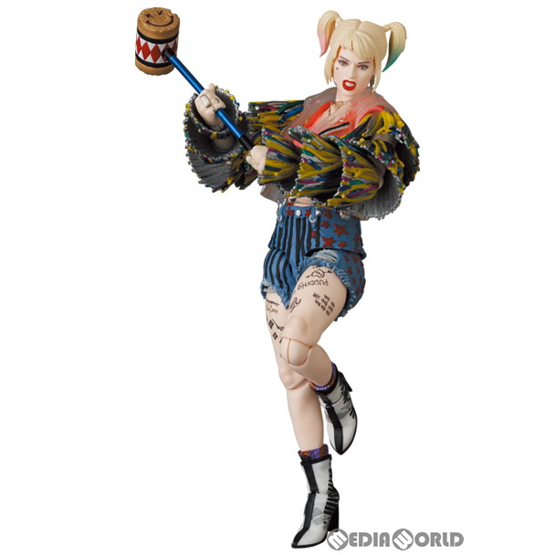 【中古】[FIG] マフェックス No.159 MAFEX HARLEY QUINN(Caution Tape Jacket Ver.) ハーレイ・クインの華麗なる覚醒 BIRDS OF PREY 完成品 可動フィギュア メディコム・トイ(20230201)画像