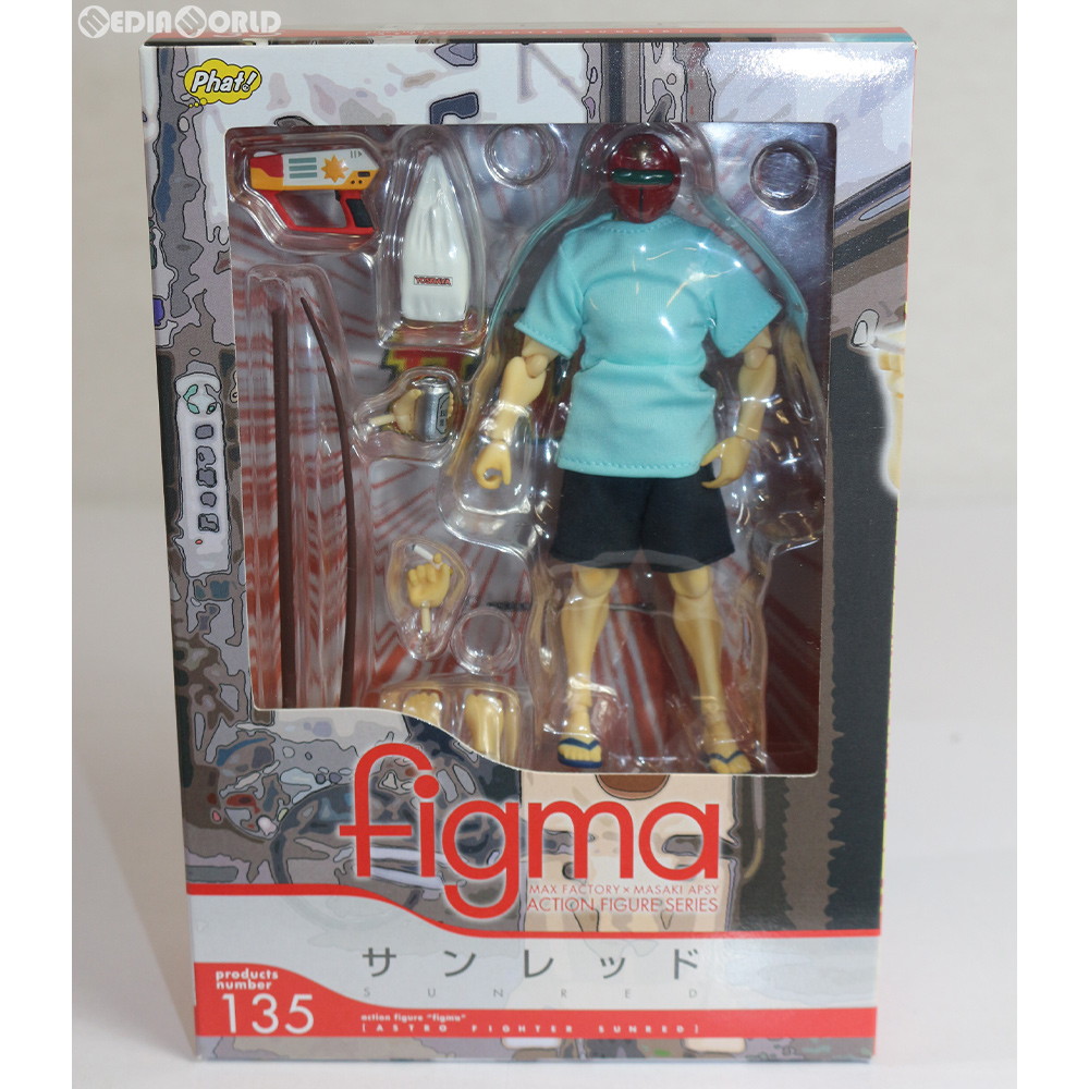 【中古】[FIG] figma(フィグマ) 135 サンレッド 天体戦士サンレッド 完成品 可動フィギュア Phat!(ファット・カンパニー)(20120822)画像