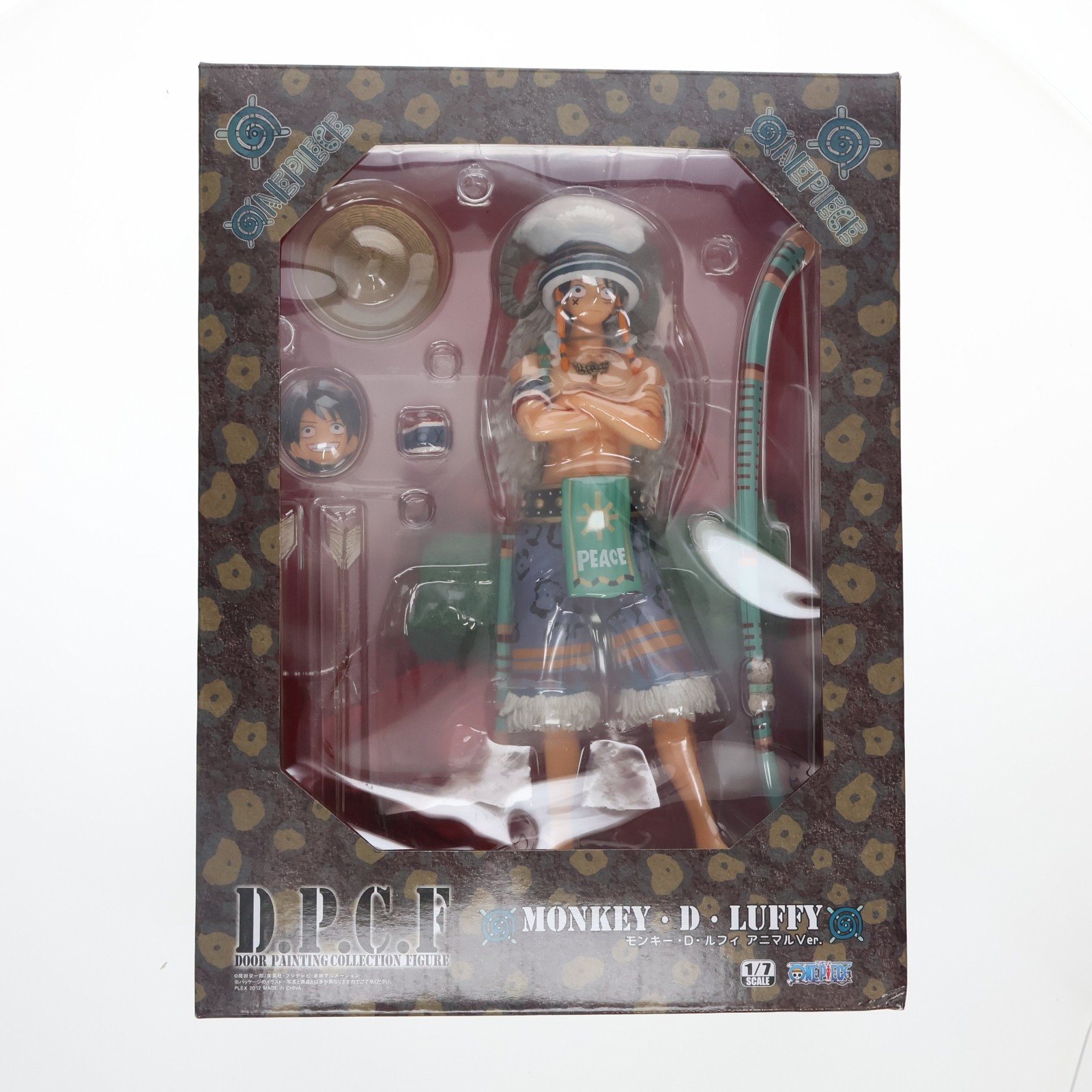 【中古】[FIG] DOOR PAINTING COLLECTION FIGURE D.P.C.F モンキー・D・ルフィ アニマルVer. ONE PIECE(ワンピース) 1/7 完成品 フィギュア プレックス(20120721)