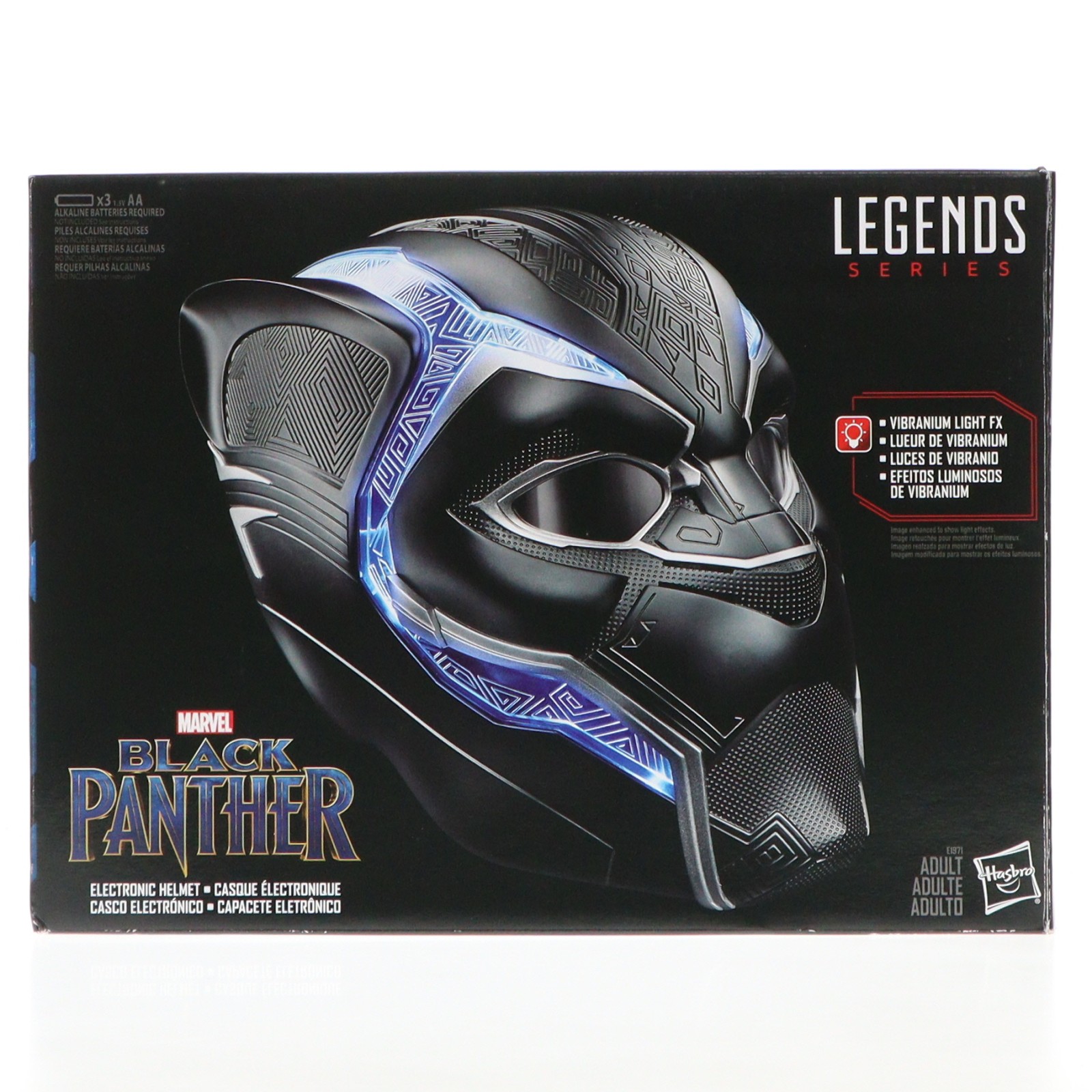 【中古】[FIG] ハズブロ レジェンド レプリカ ブラックパンサー ヘルメット ブラックパンサー 1/1 完成品 フィギュア ハズブロ(20180715)｜メディアワールド 販売＆買取SHOP