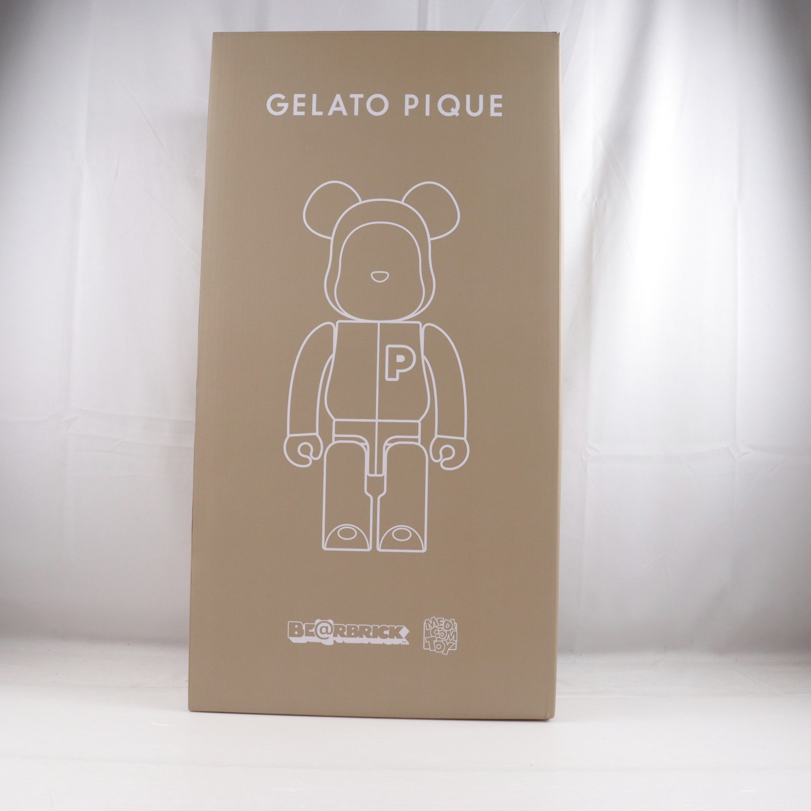 【中古】[FIG] GELATO PIQUE(ジェラート ピケ) × BE@RBRICK(ベアブリック) 1000% BEIGE(ベージュ) 切り上げる品 モビール図形 メディコム・トイ(20220531)
