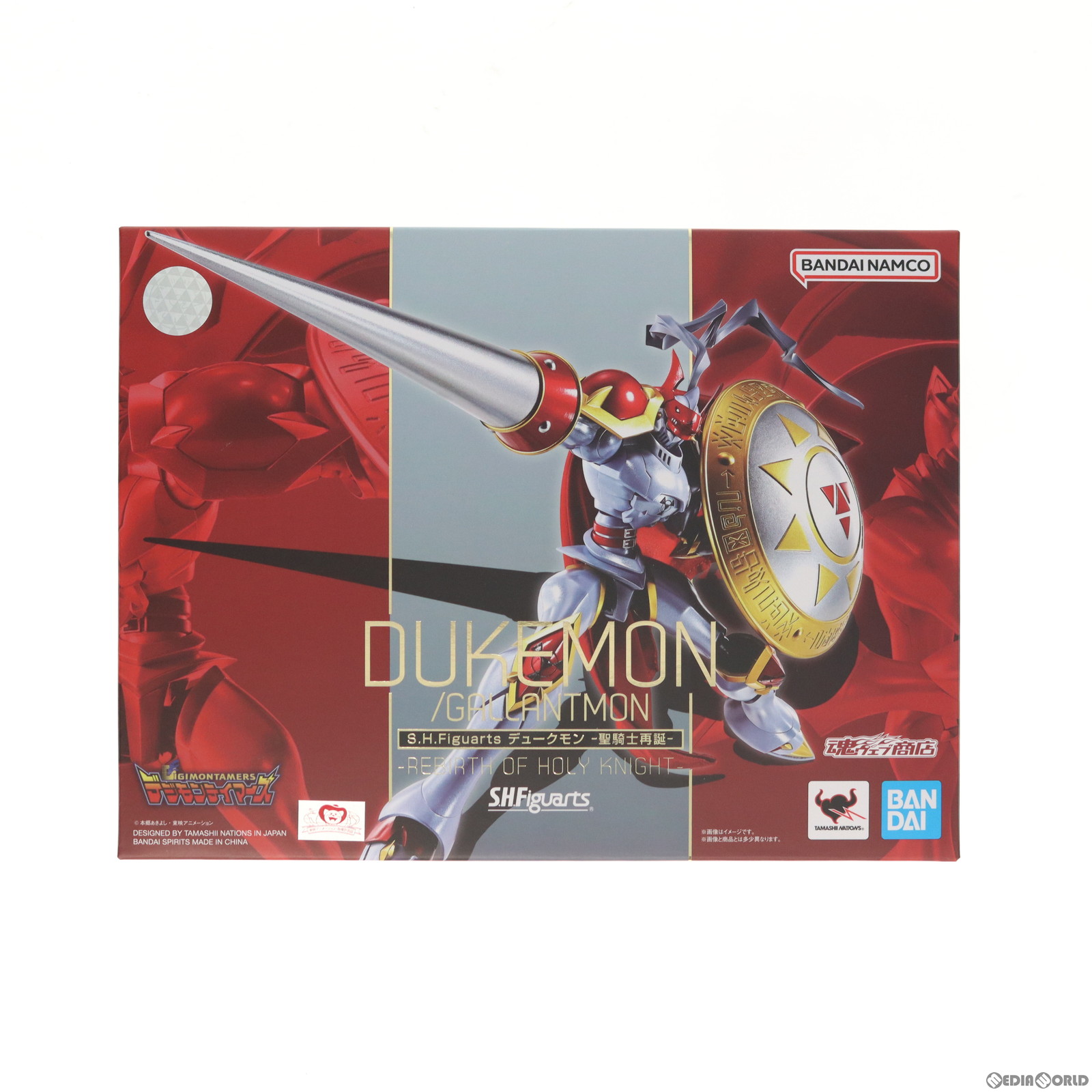【中古】[FIG] 魂ウェッブバス発着場制限事項 S.H.Figuarts(フィギュアーツ) デュークモン -聖ナイト爵再誕- デジモンテイマーズ 研ぎ澄ます品 モビール図形 バンダイスピリッツ(20220731)