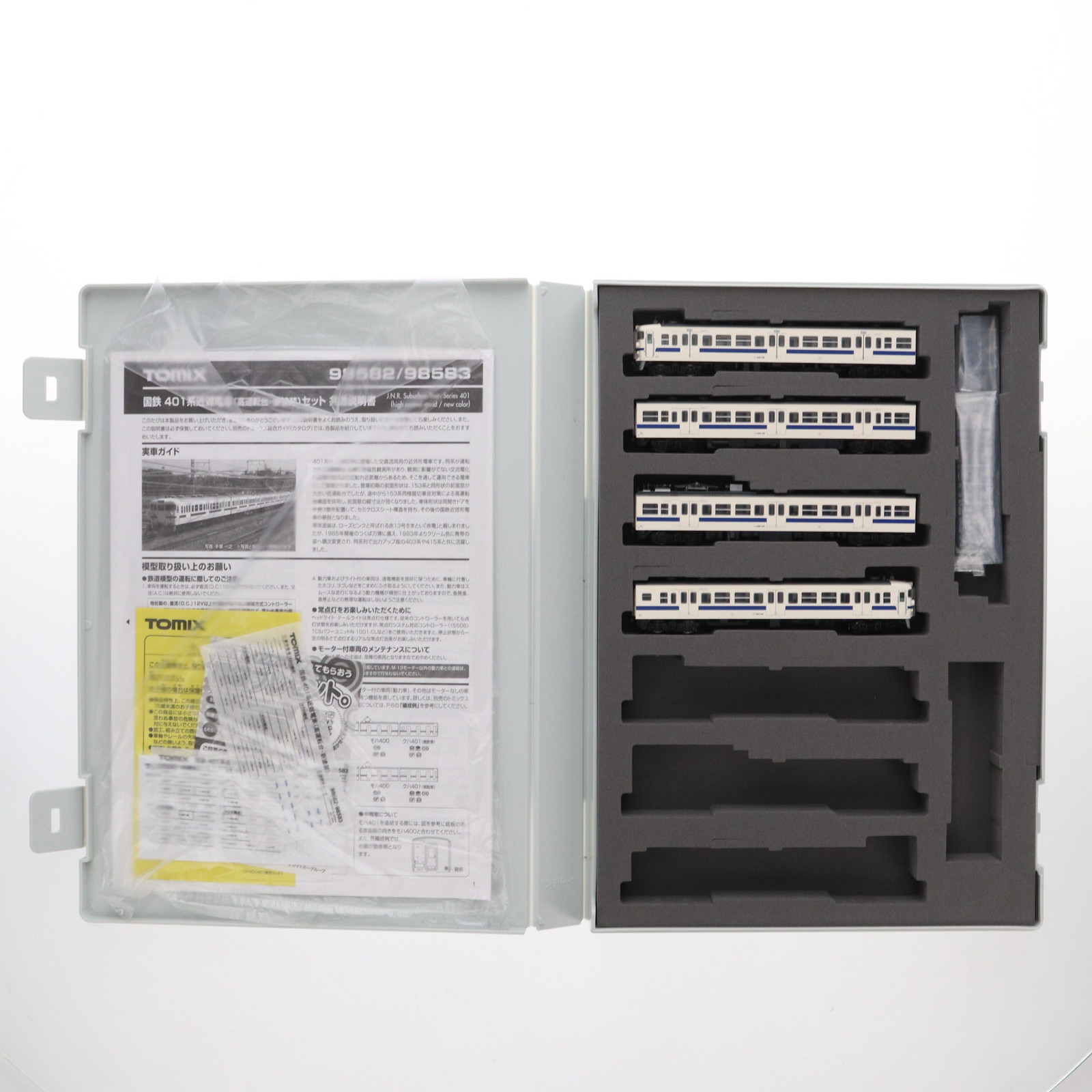 【中古】[RWM] 98582 国鉄 401系近郊電車(高運転台・新塗装)基本セット(4両)(動力付き) Nゲージ 鉄道模型 TOMIX(トミックス)(20250118)