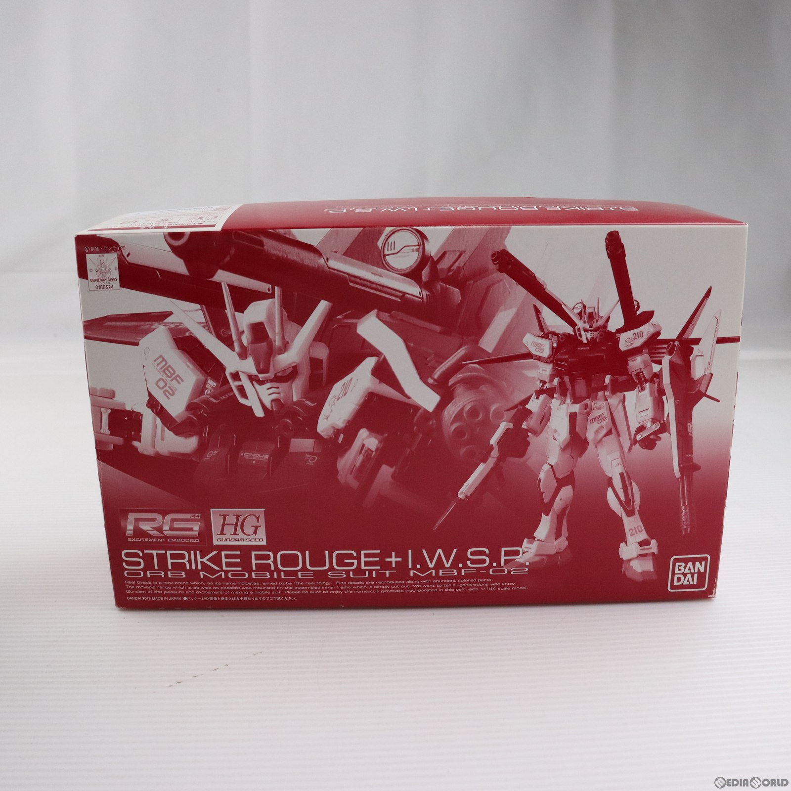 【中古】[PTM] ホビーオンラインショップ限定 RG 1/144 MBF-02 ストライクルージュ+HG I.W.S.P. 機動戦士ガンダムSEED(シード) MSV プラモデル(0180624) バンダイ(20130123)