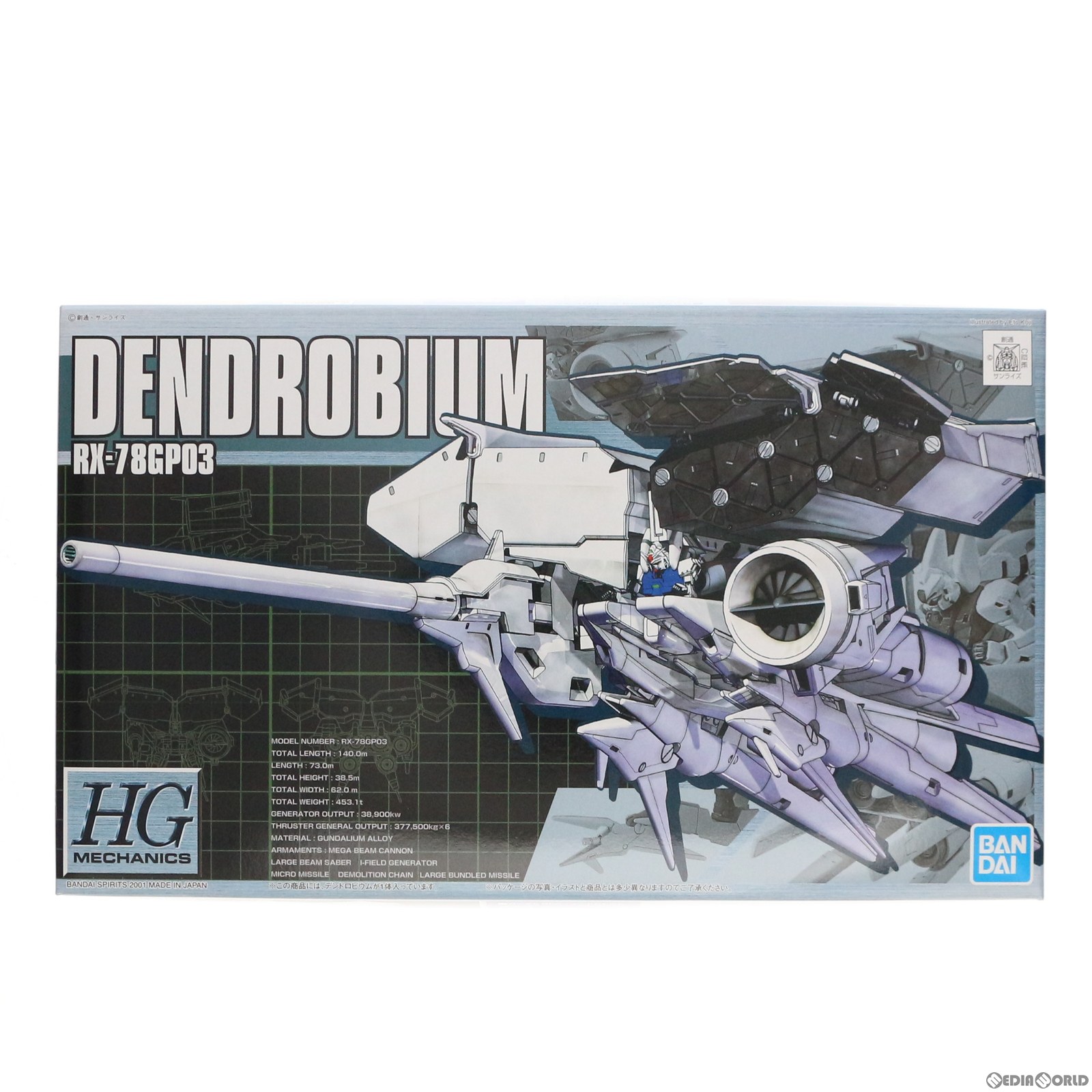 【中古】[PTM] HGM 1/550 RX-78GP03 デンドロビウム 機動戦士ガンダム0083 STARDUST MEMORY プラモデル(5062896) バンダイスピリッツ(20211231)