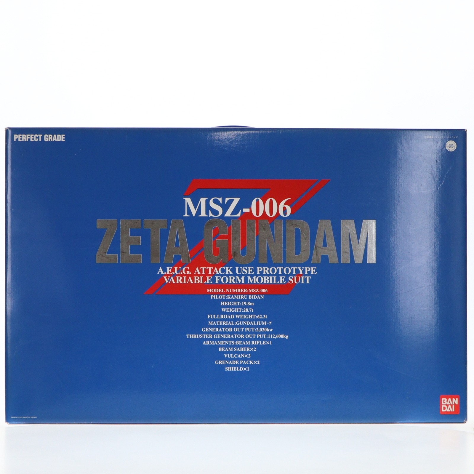 【中古】[PTM] PG 1/60 MSZ-006 Zガンダム 機動戦士Zガンダム プラモデル(0075680) バンダイ(20000303)｜メディアワールド 販売＆買取SHOP
